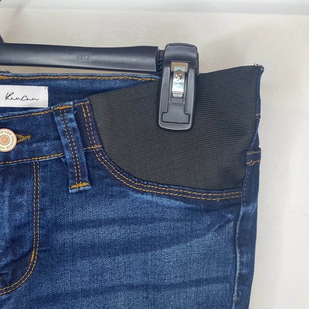 KANCAN Maternity dark wash skinny jeans